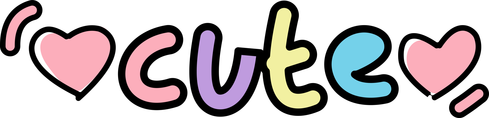 Cute Typography Lettering png