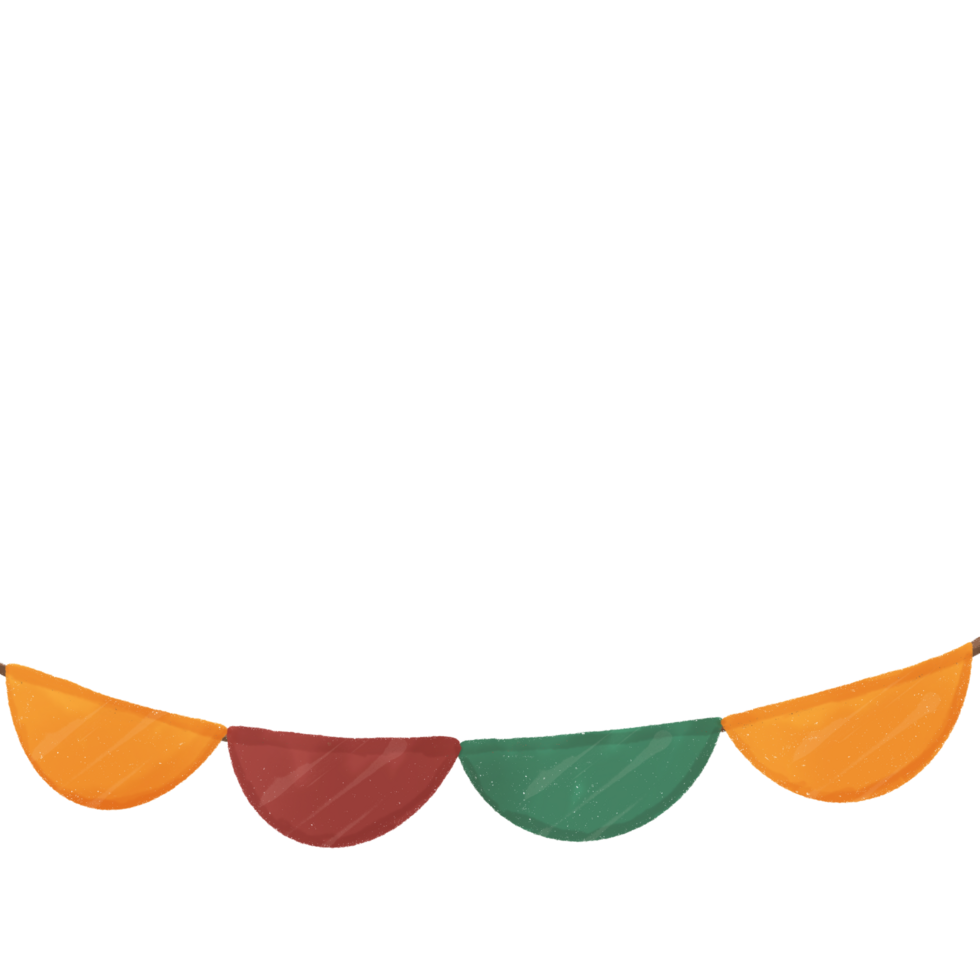 Cute vintage flags decoration png