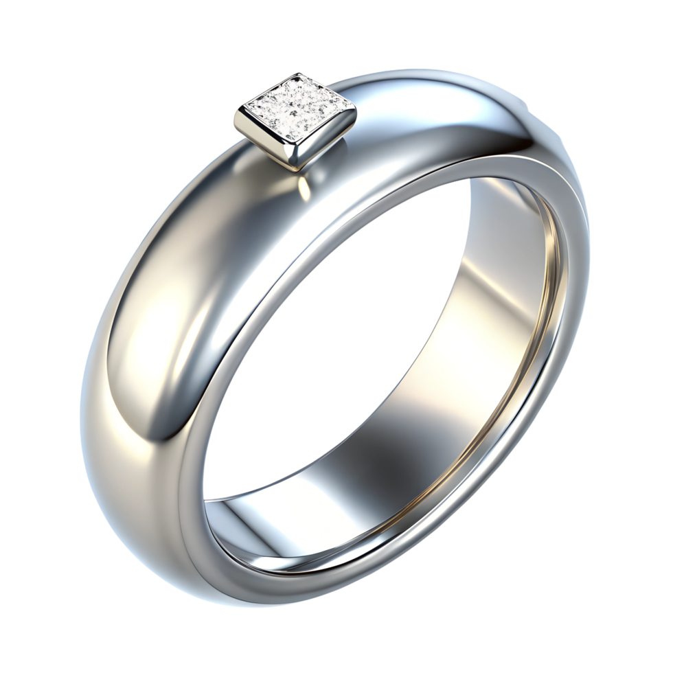 3d silver ring png