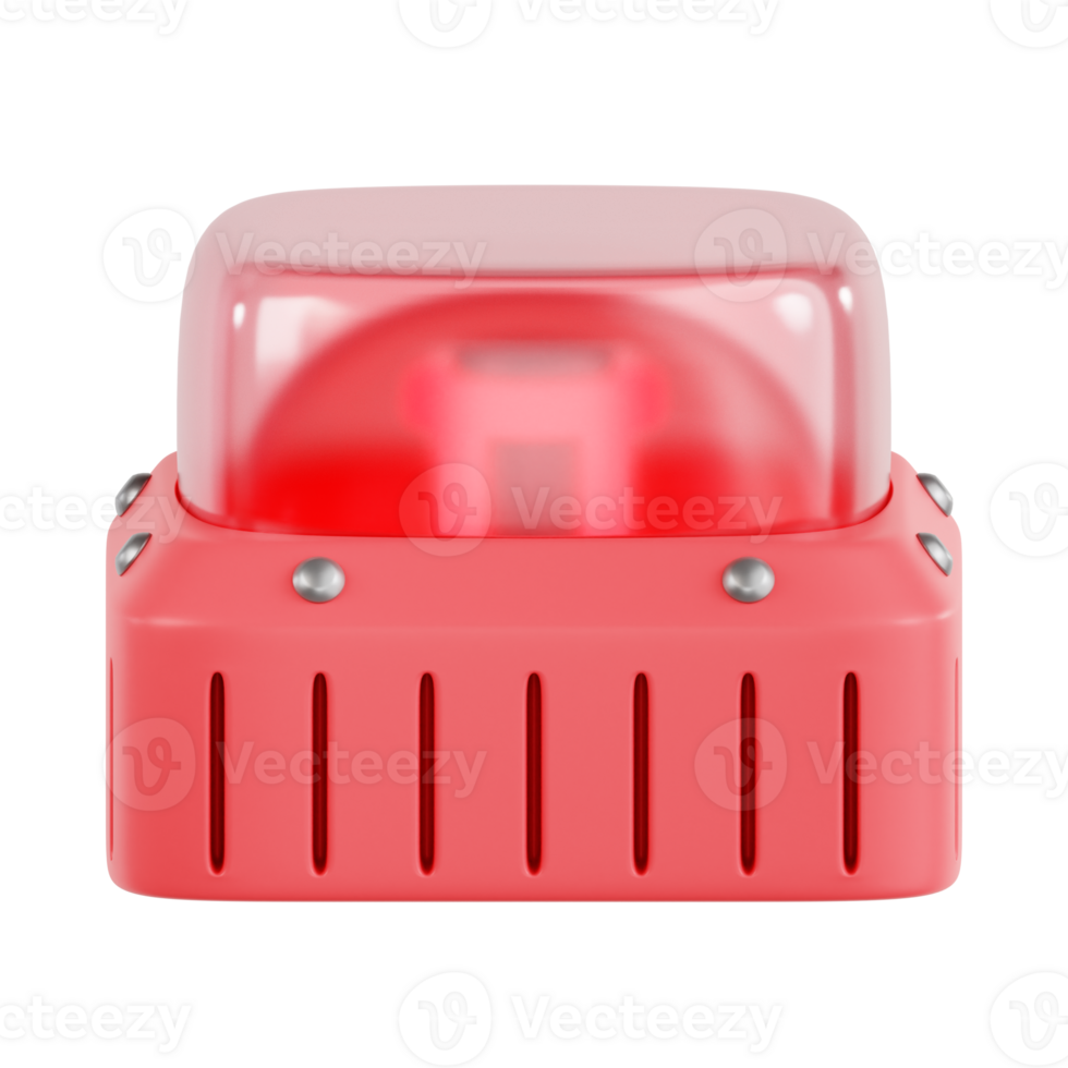 Fire Alarm 3D Icon Illustration png