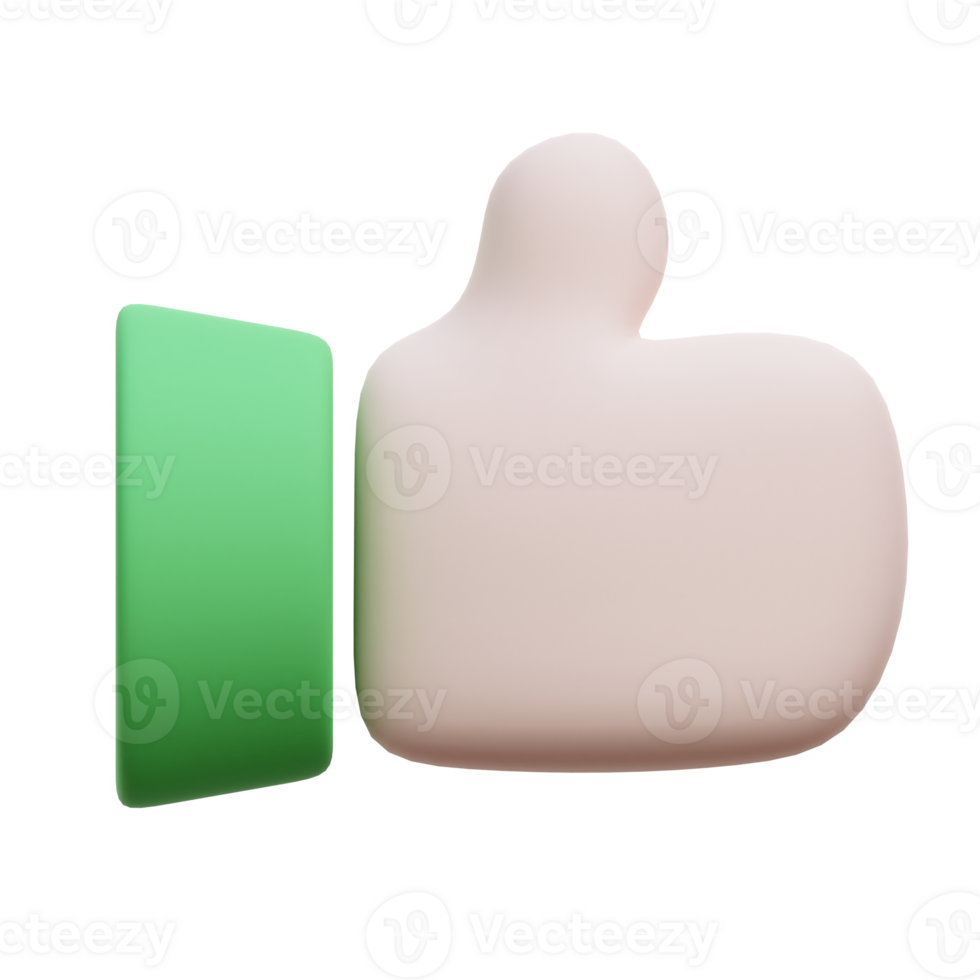 Like 3D Icon Illustration png