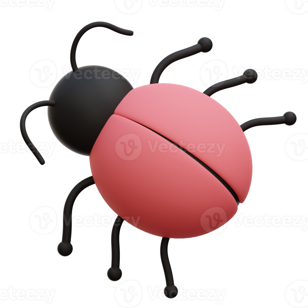 Bug 3D Icon Illustration png