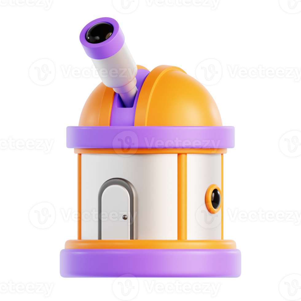 Space Observatory 3D Icon Illustration png