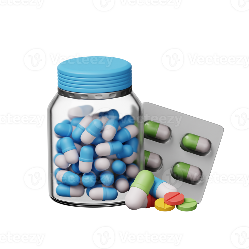Drugs 3D Icon Illustration png