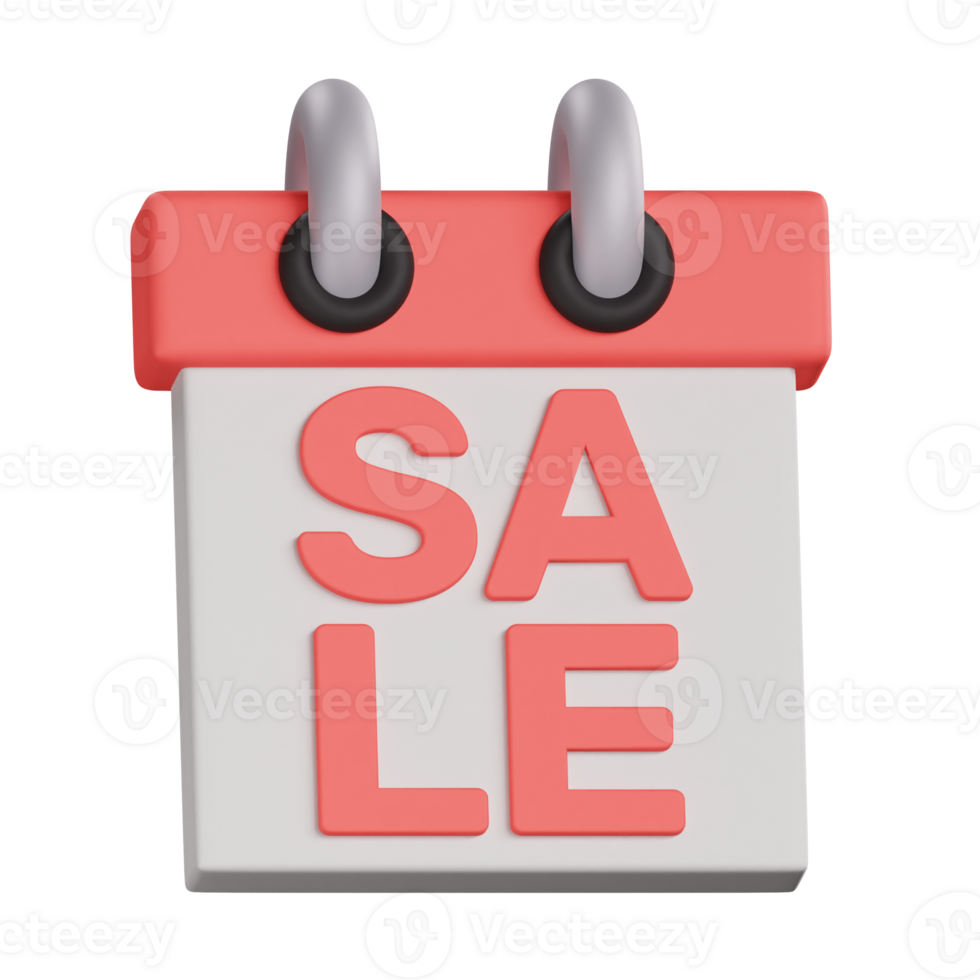 3D Sale Day Icon Illustration png