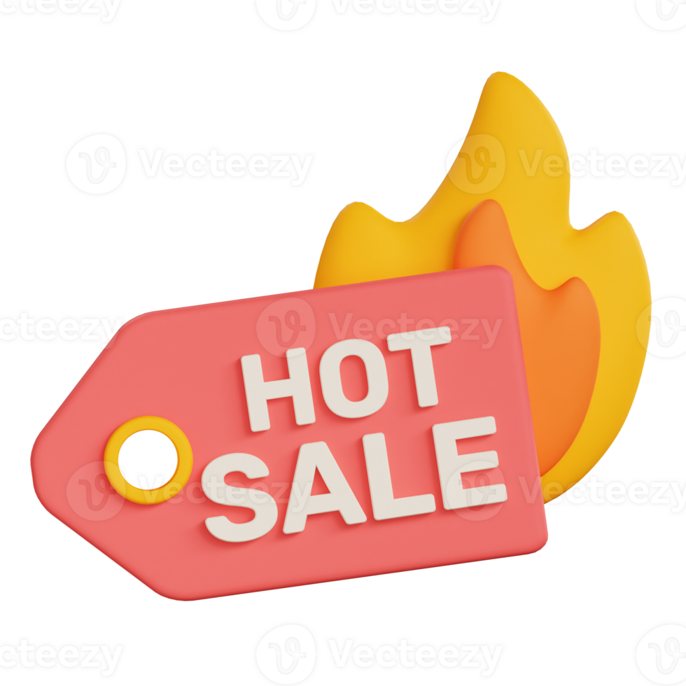 3D Hot Sale Icon Illustration png
