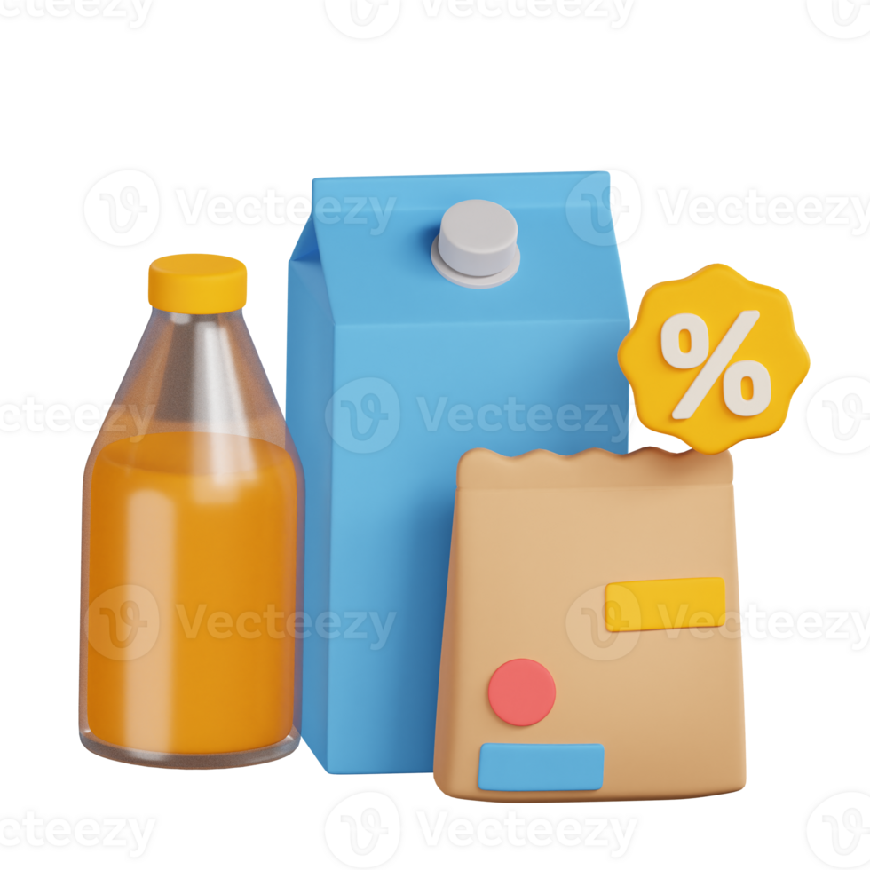 3D Product Shopping Icon Illustration png
