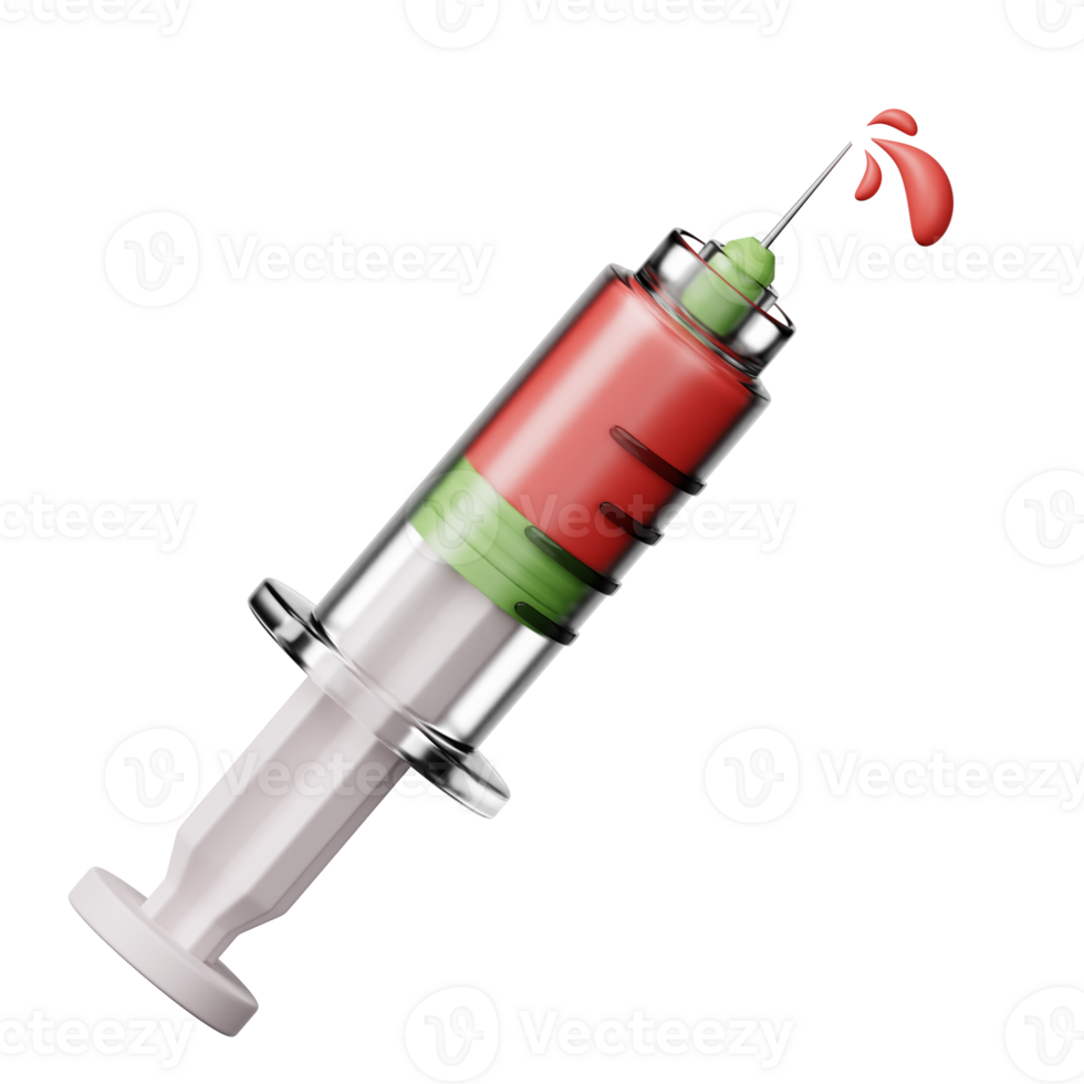 Syringe 3D Icon Illustration png