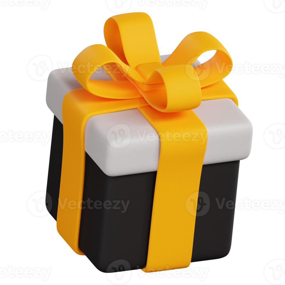 3D Gift Box Icon Illustration png
