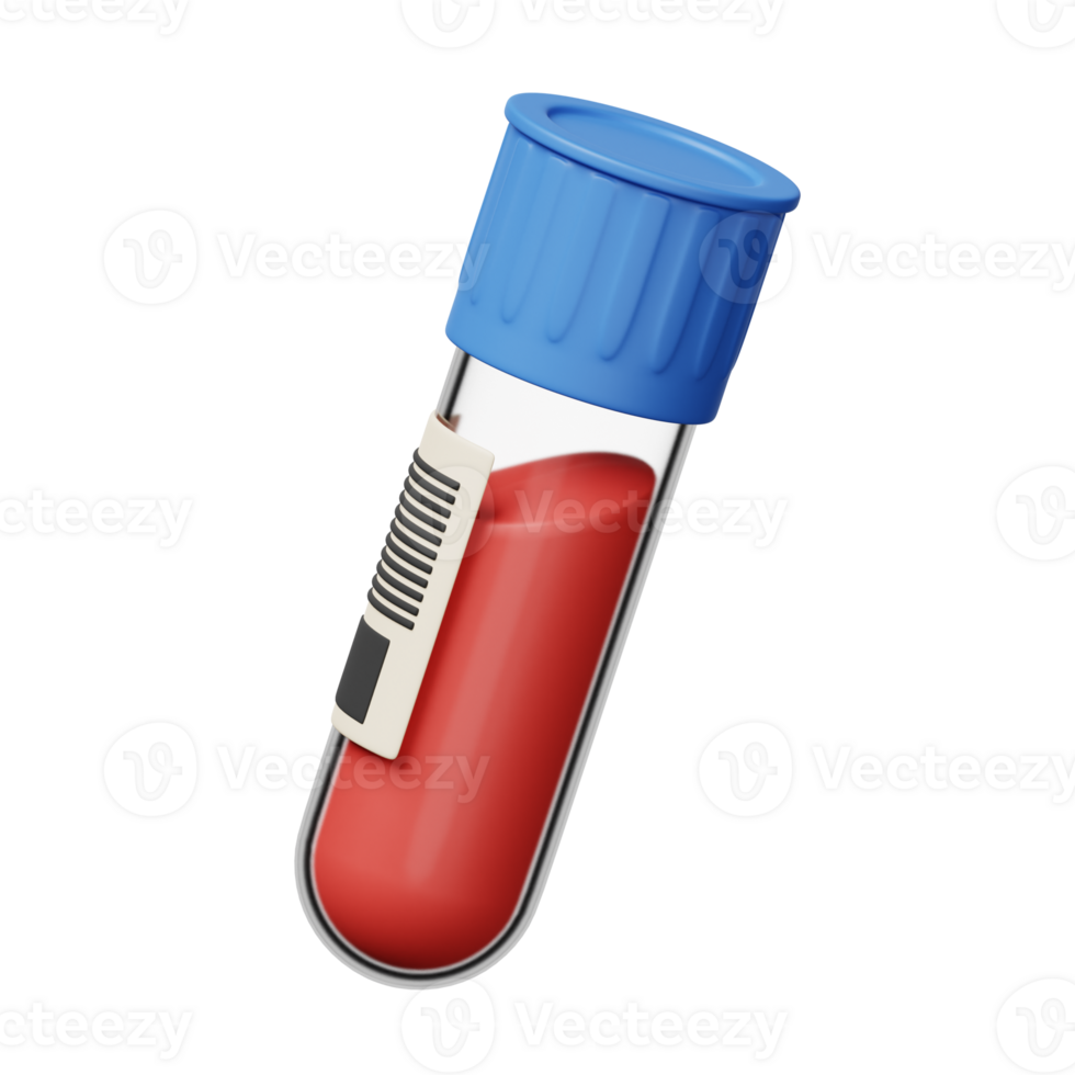 Blood Sample 3D Icon Illustration png
