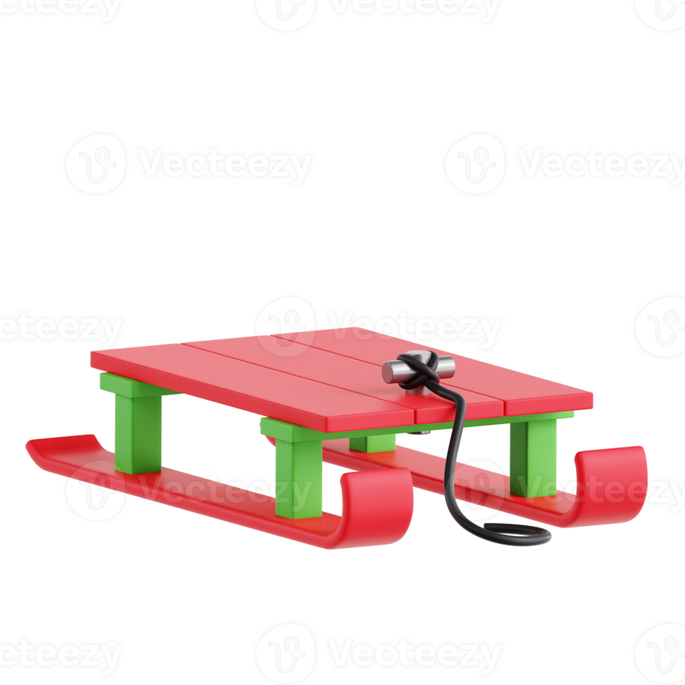 Sledge 3D Icon Illustration png