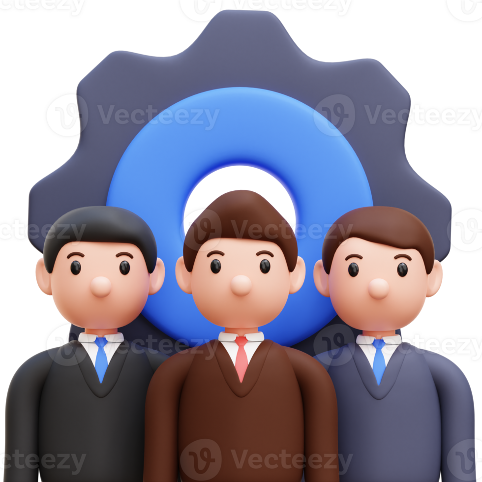 Business Teamwork 3D Illustration png