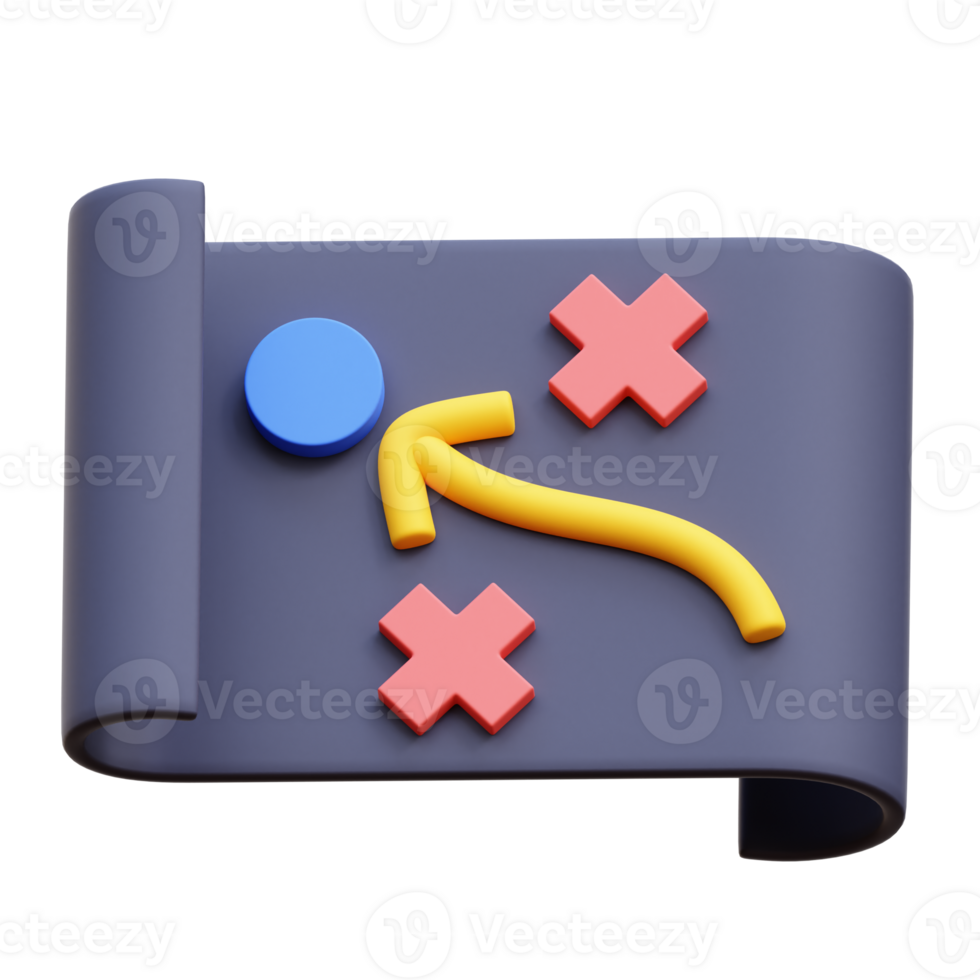 Roadmap 3D Illustration png
