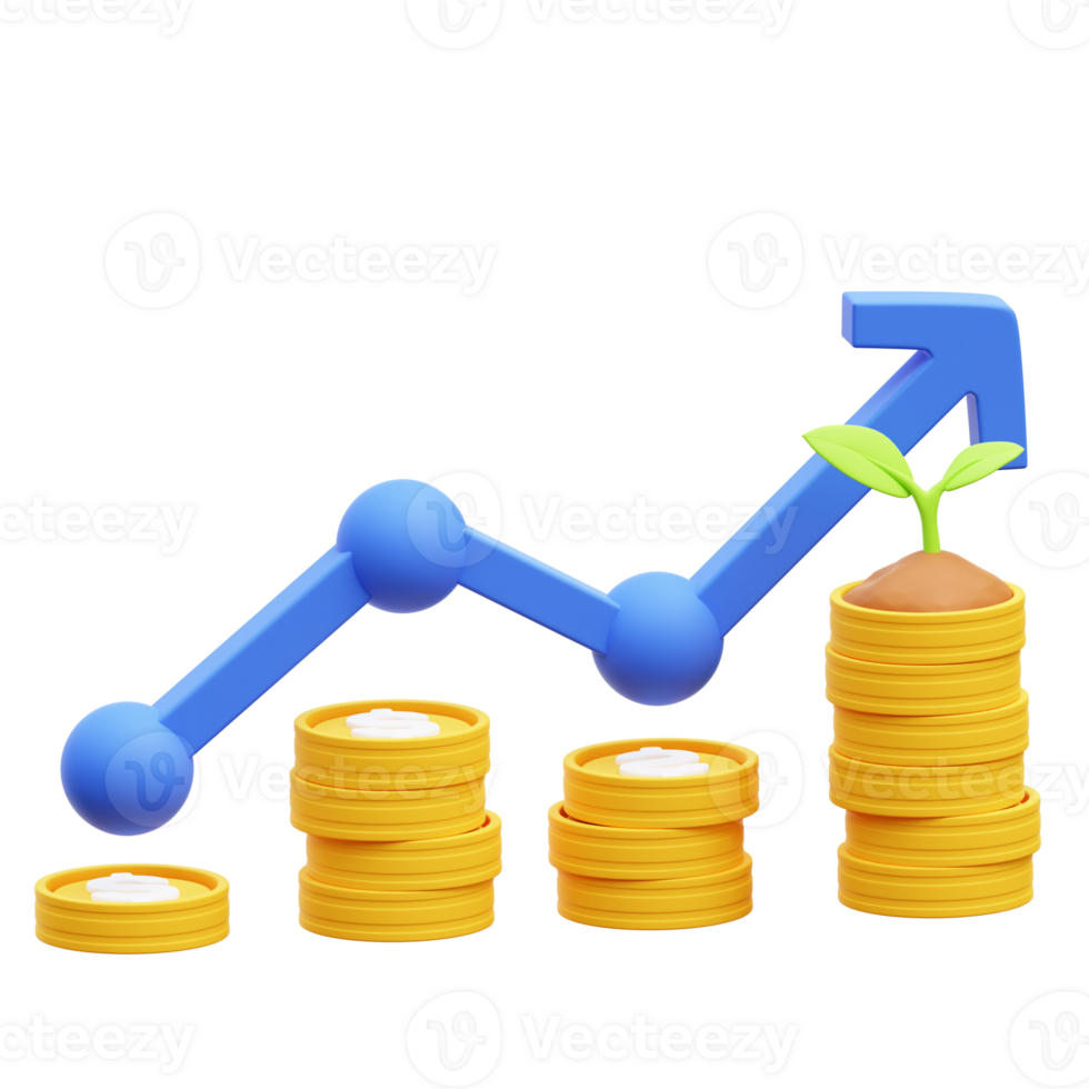 Profit 3D Illustration png
