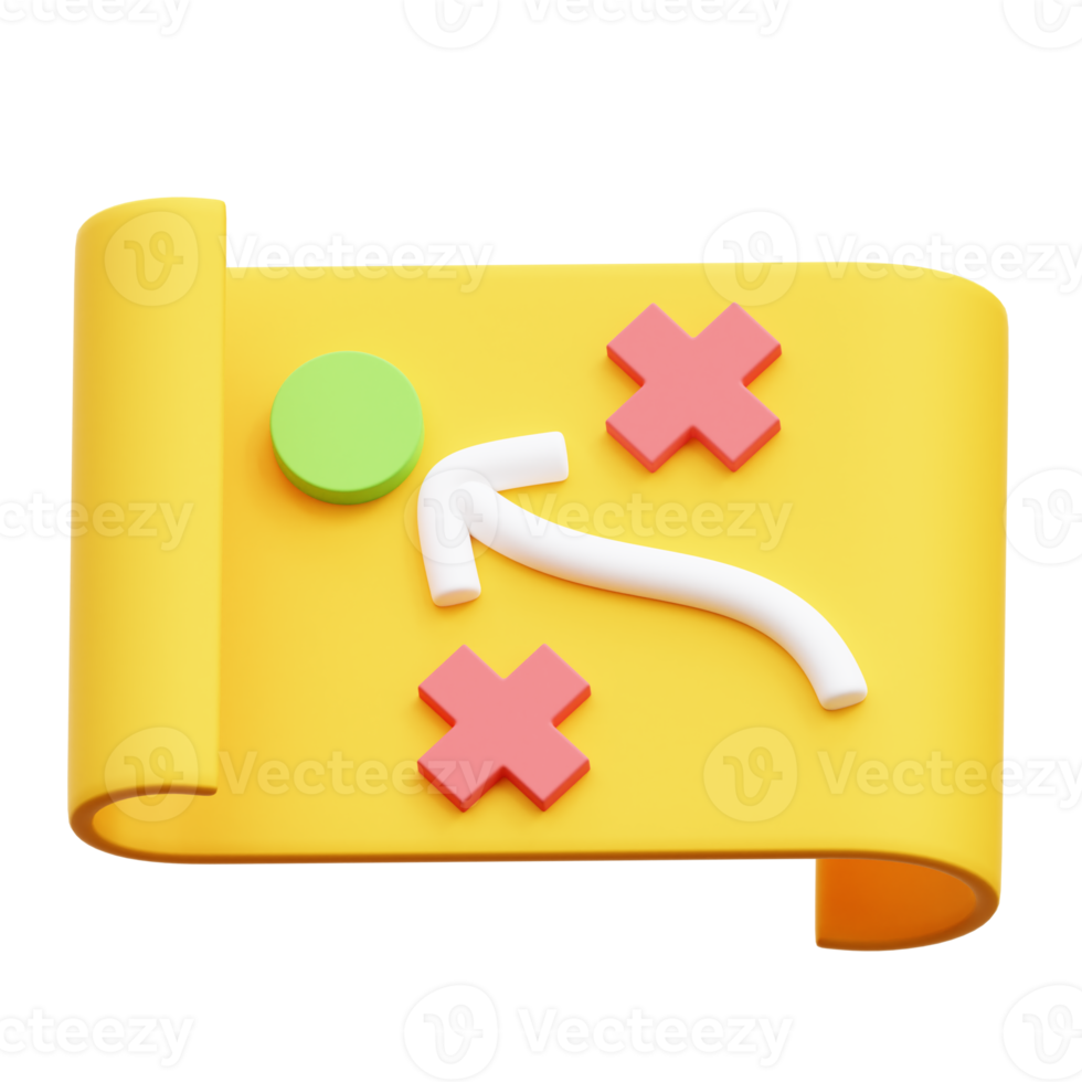 Business Roadmap 3D Illustration png