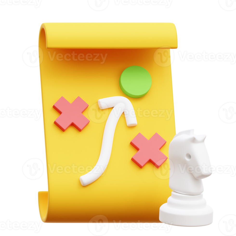 Business Strategy 3D Illustration png