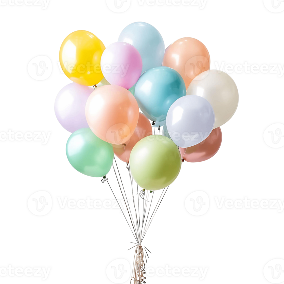 Colorful Balloons Ideal for Designs png