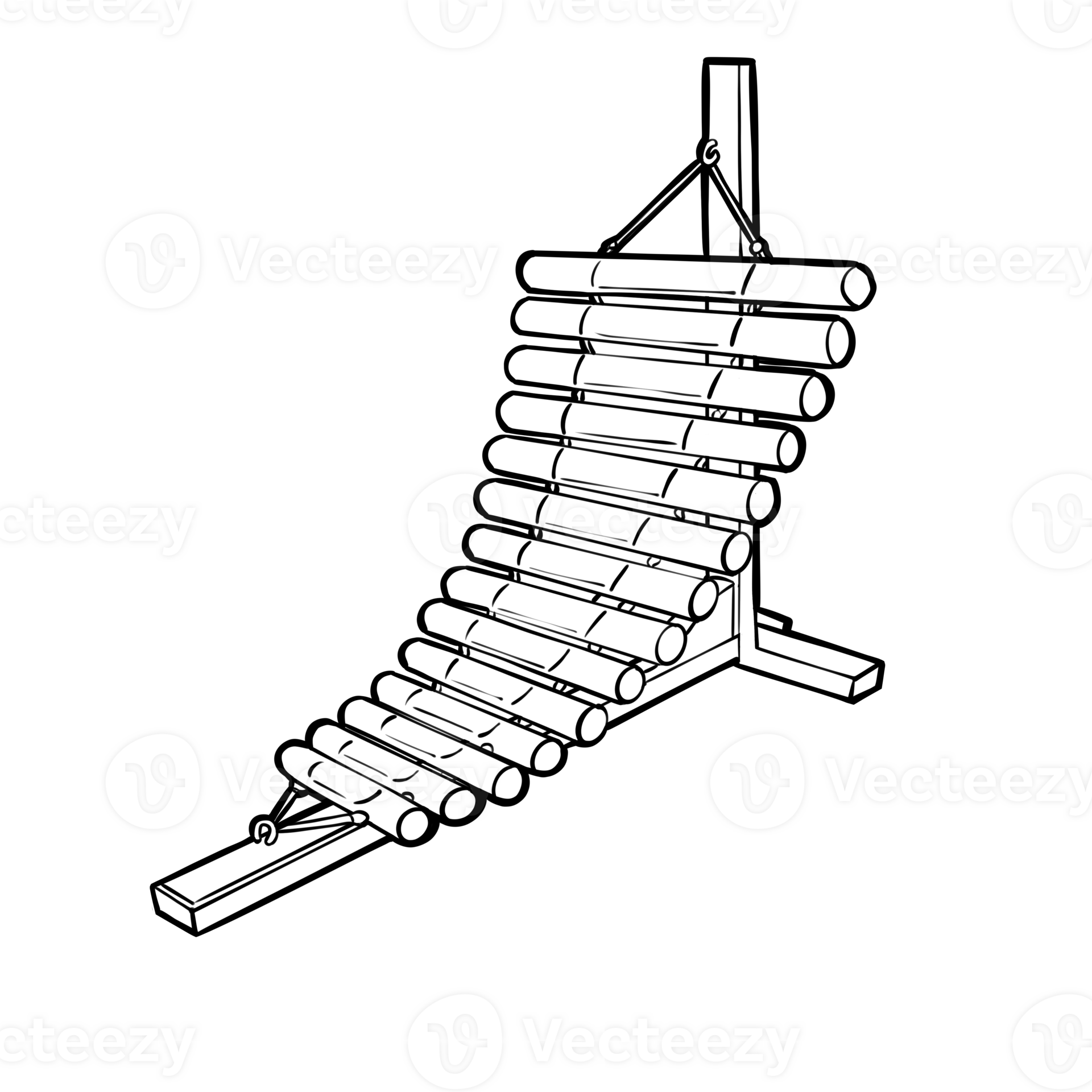 Pong lang Thai folk music instrument 50699445 PNG