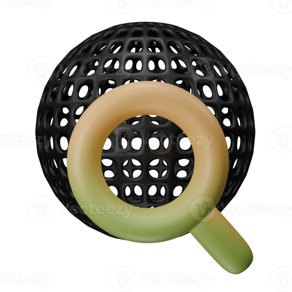 3d Rendering Search Globe png