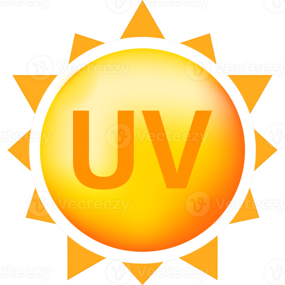 Uv radiation, great design for any purposes. Danger warning icon. Arrow icon. Uv radiation for concept design. png