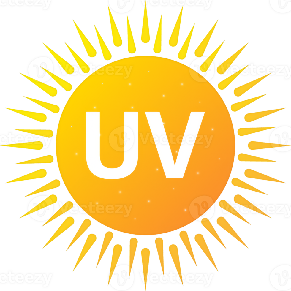 Uv radiation, great design for any purposes. Danger warning icon. Arrow icon. Uv radiation for concept design. png