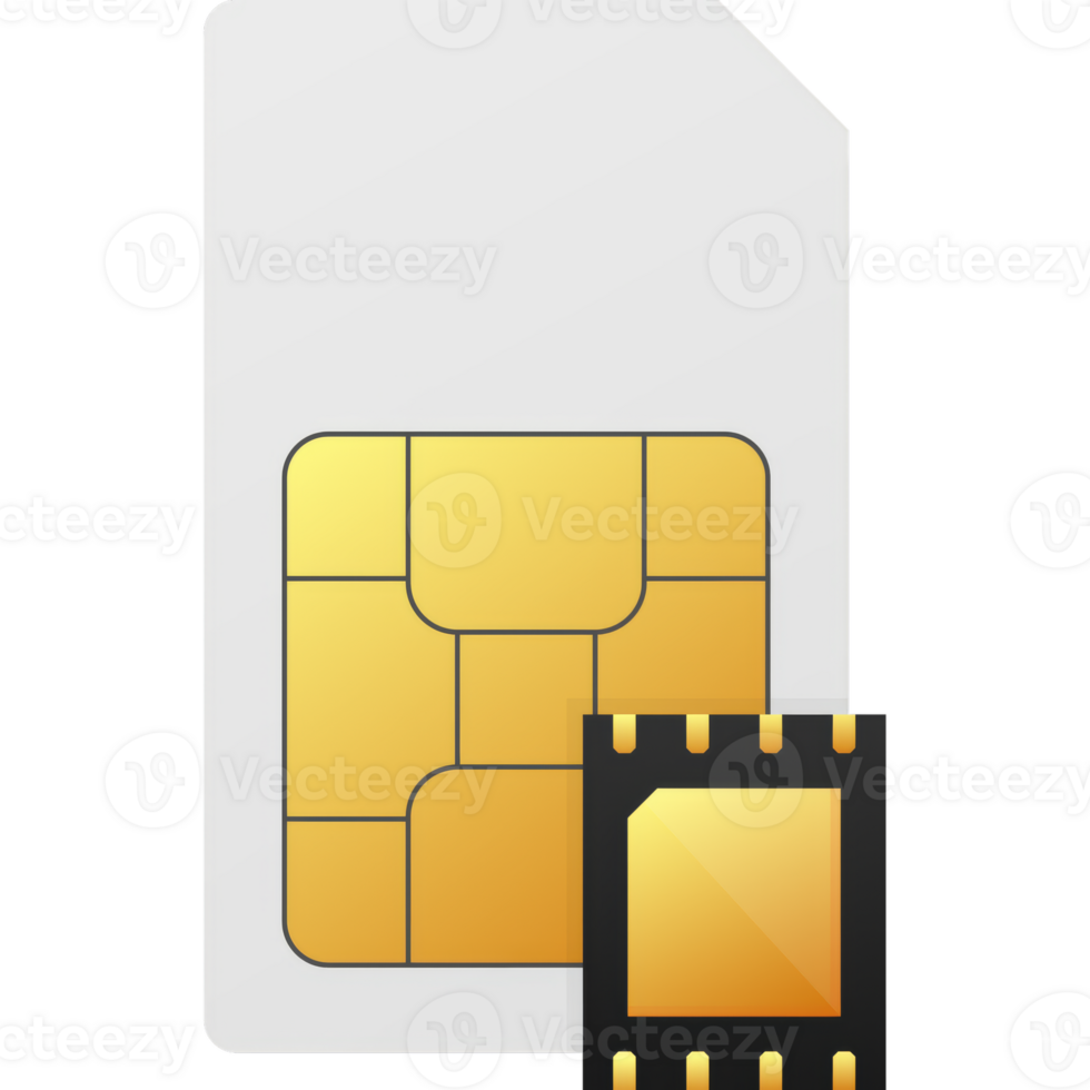 Digital e sim chip motherboard digital chip. Modern icon. White background. template. Communication icon symbol. png