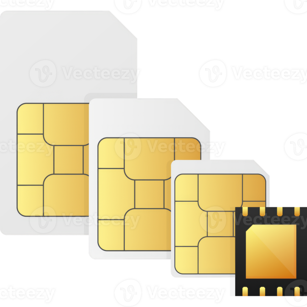 Digital e sim chip motherboard digital chip. Modern icon. White background. template. Communication icon symbol. png
