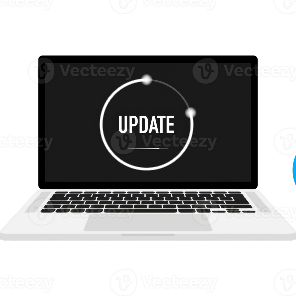 Data update or synchronize with bar process. Update on laptop and smartphone. png