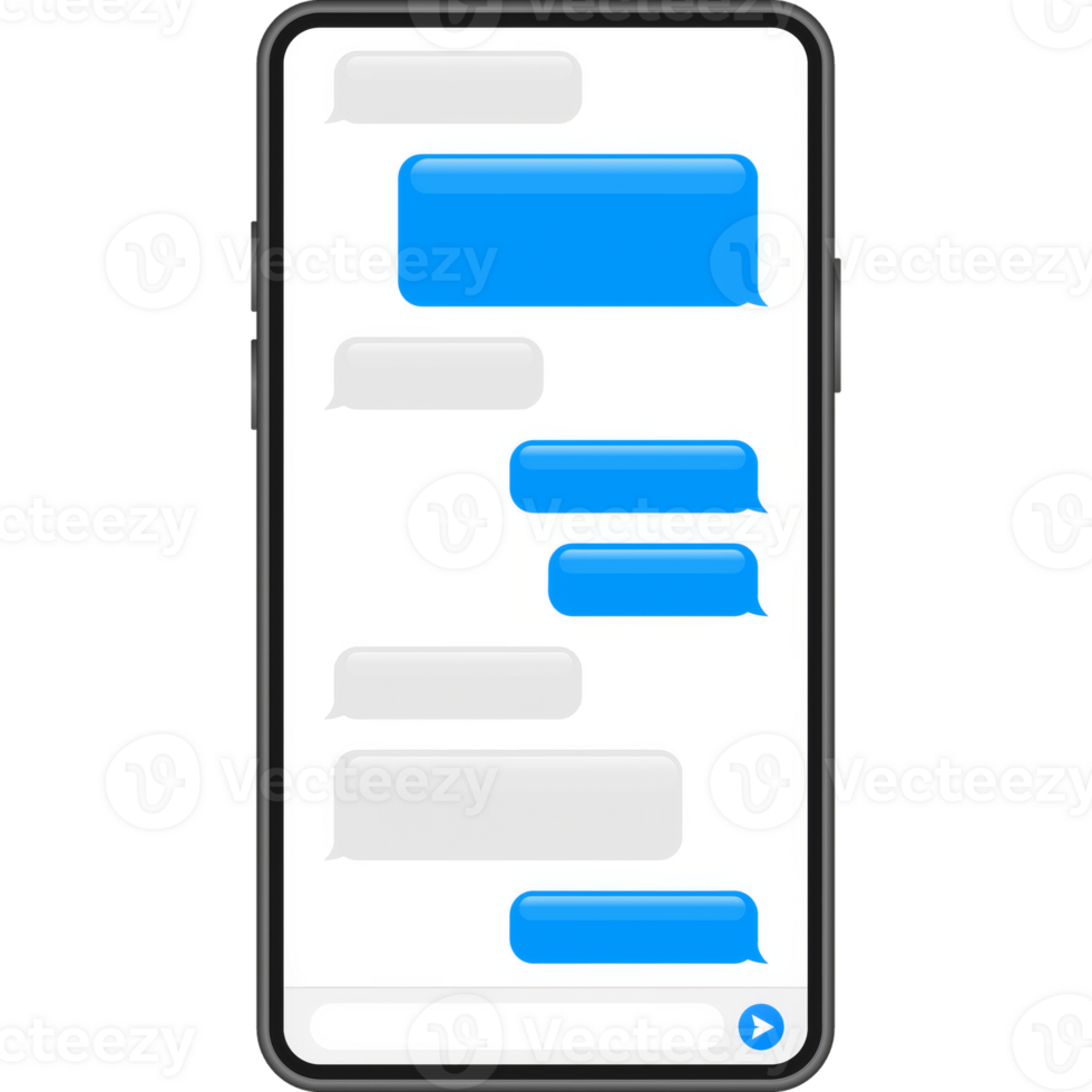 Flat Messages Bubbles. Chat interface. Message bubbles. png