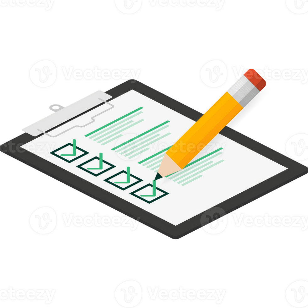 Check List tablet on white background. Ok sign. illustration. png
