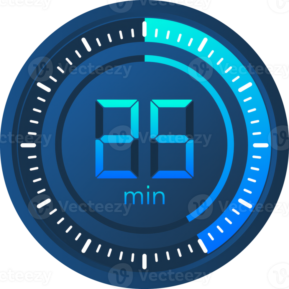 The 25 minutes, stopwatch icon. Stopwatch icon in flat style on a white background. stock illustration. png