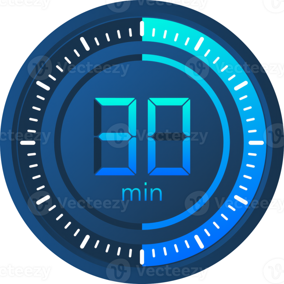 The 30 minutes, stopwatch icon. Stopwatch icon in flat style on a white background. stock illustration. png