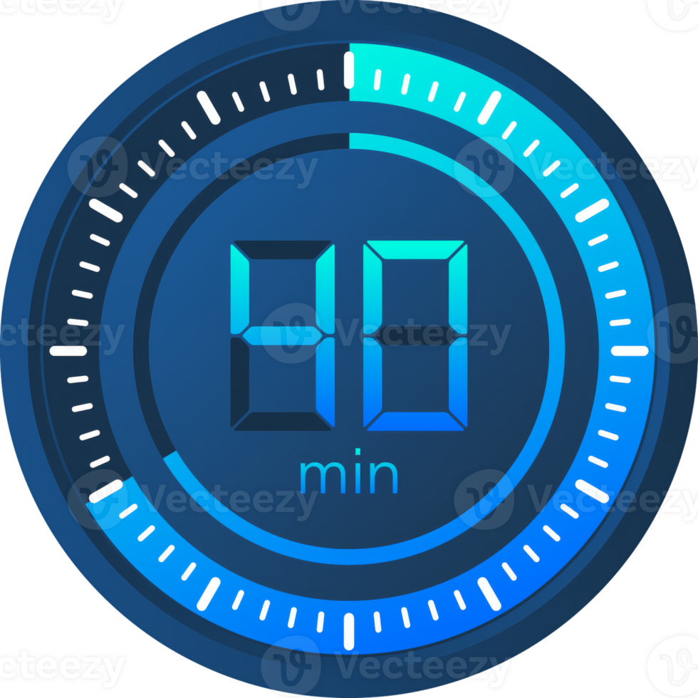 The 40 minutes, stopwatch icon. Stopwatch icon in flat style on a white background. stock illustration. png