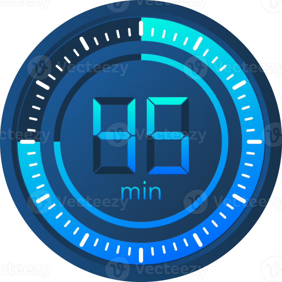 The 45 minutes, stopwatch icon. Stopwatch icon in flat style on a white background. stock illustration. png