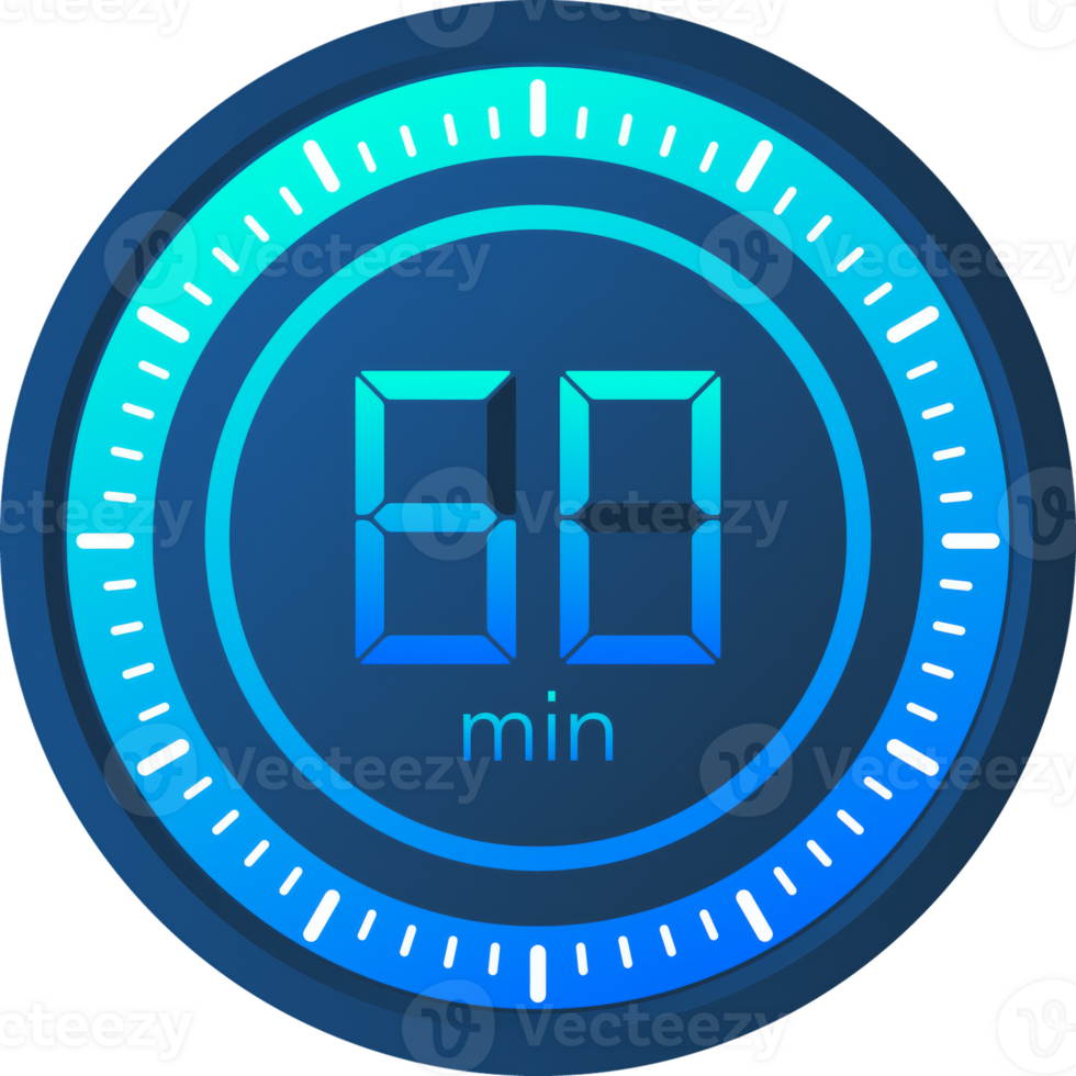 The 60 minutes, stopwatch icon. Stopwatch icon in flat style on a white background. stock illustration. png