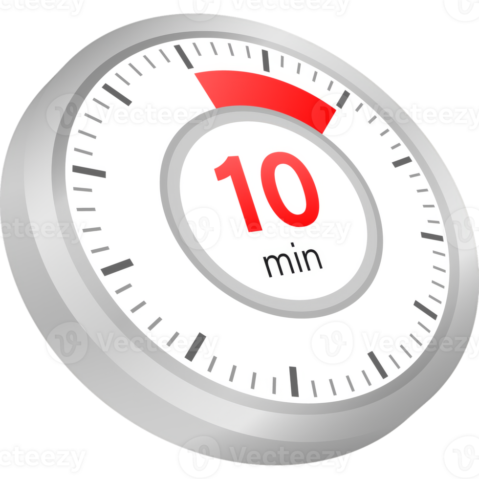The 10 minutes, stopwatch icon. Stopwatch icon in flat style on a white background. stock illustration. png