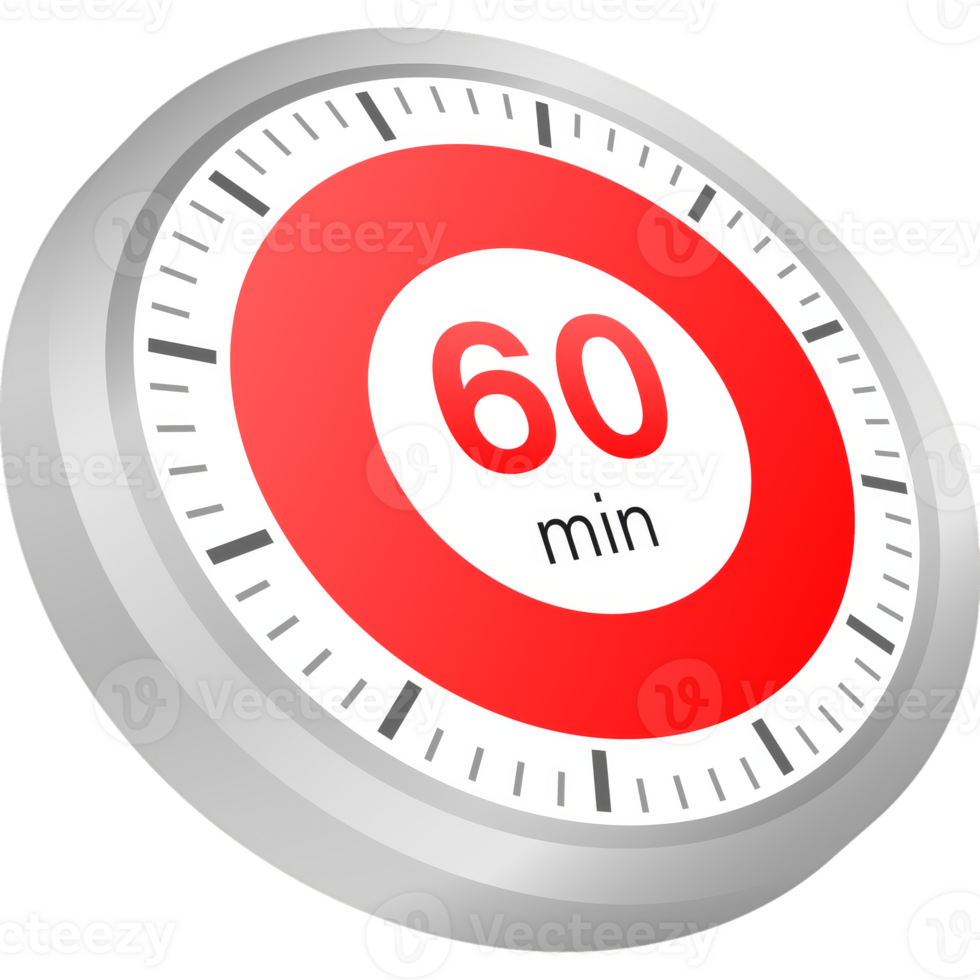 The 60 minutes, stopwatch icon. Stopwatch icon in flat style on a white background. stock illustration. png
