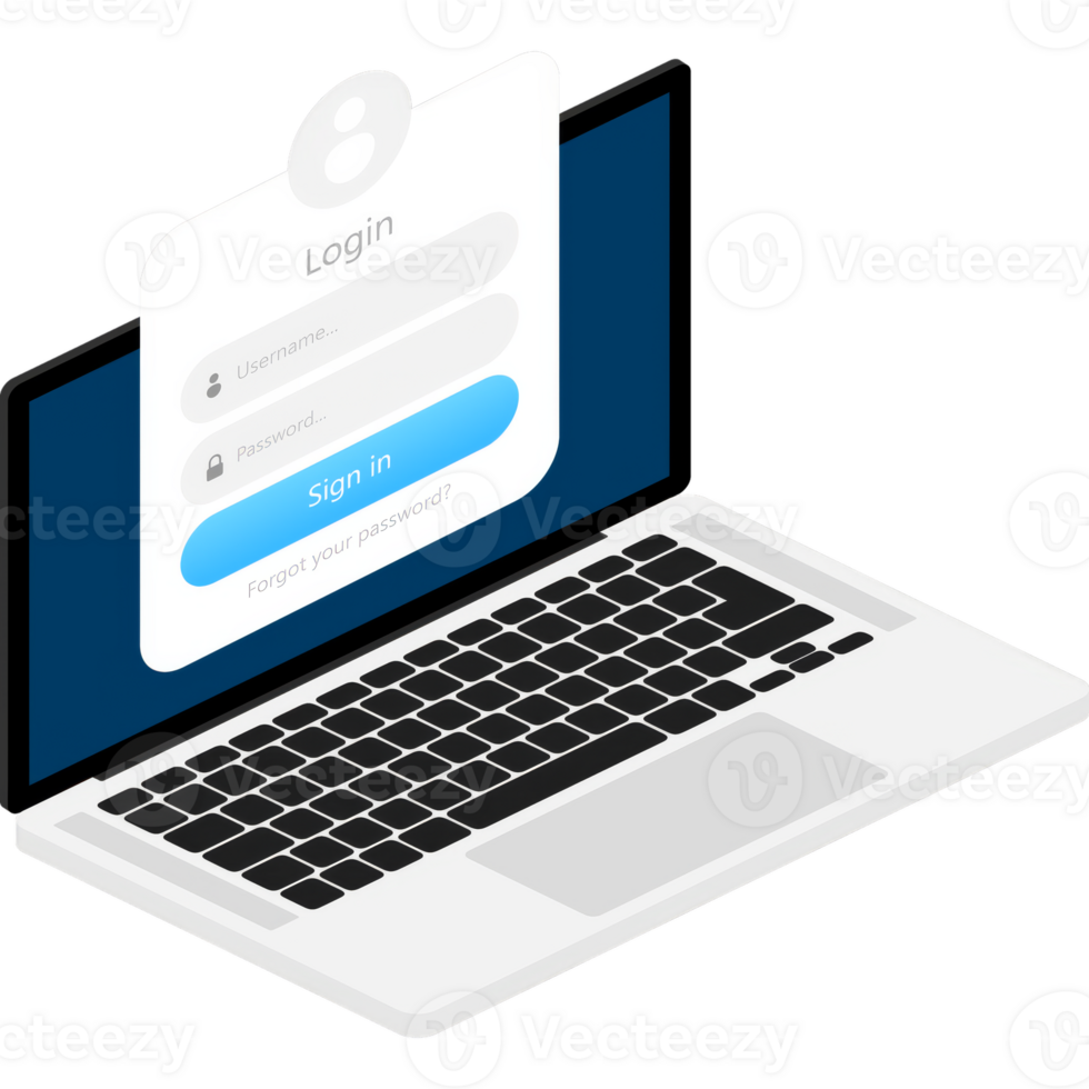 Login form icon. Login form page. illustration. png