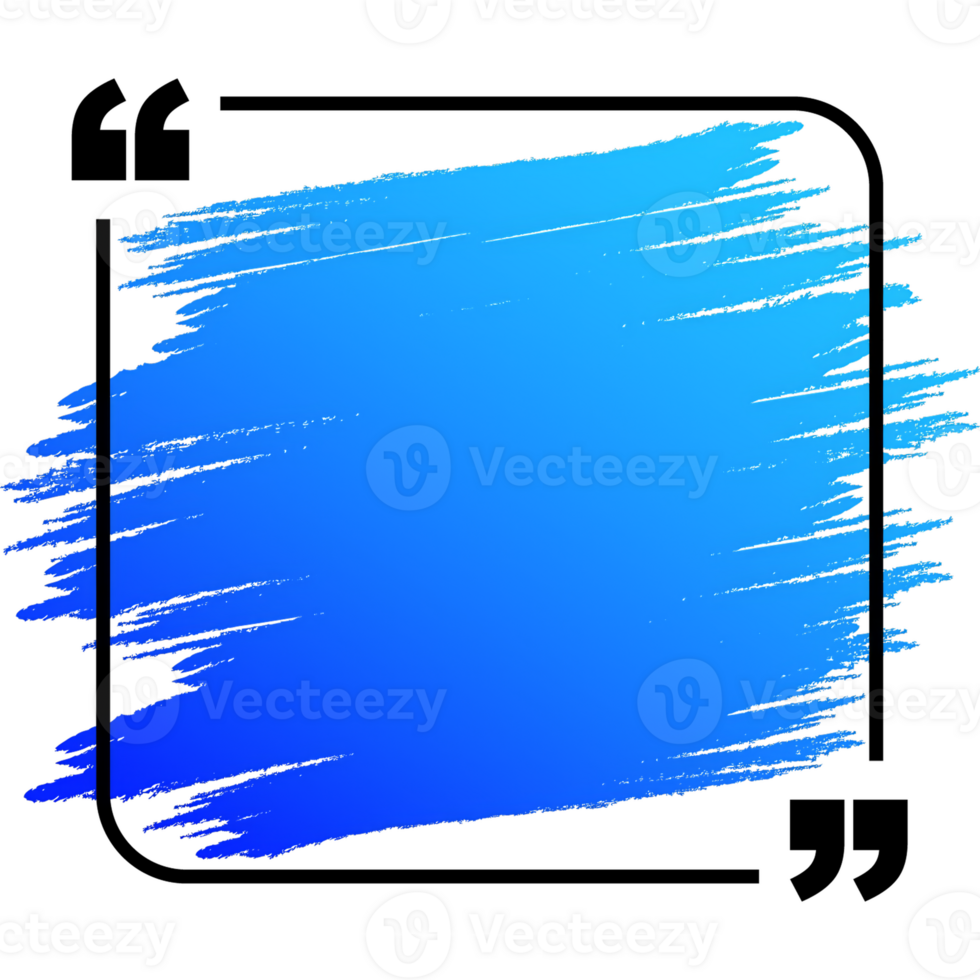 Trendy block quote modern design elements. Creative quote and comment text frame template. png