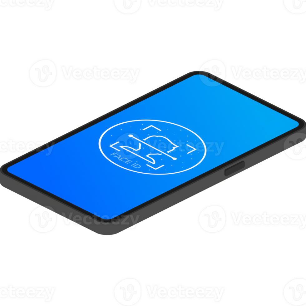 Face recognition, great design for any purposes. Protection icon . Personal protection png