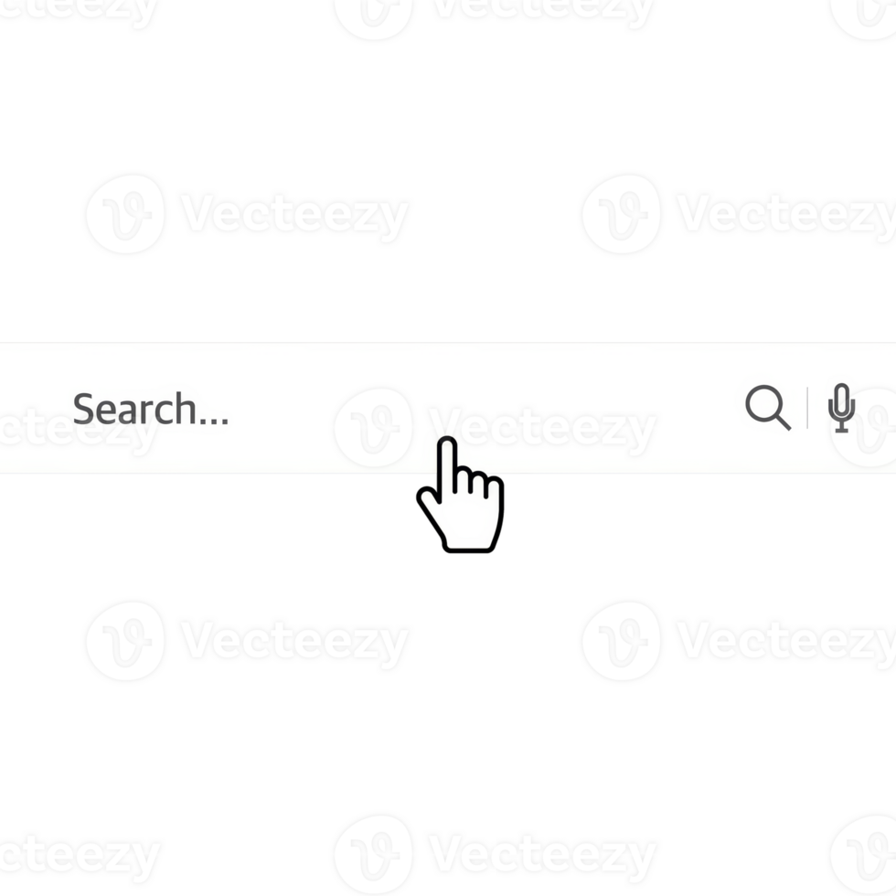 Search bar element design. Ui template isolated on white background. illustration png