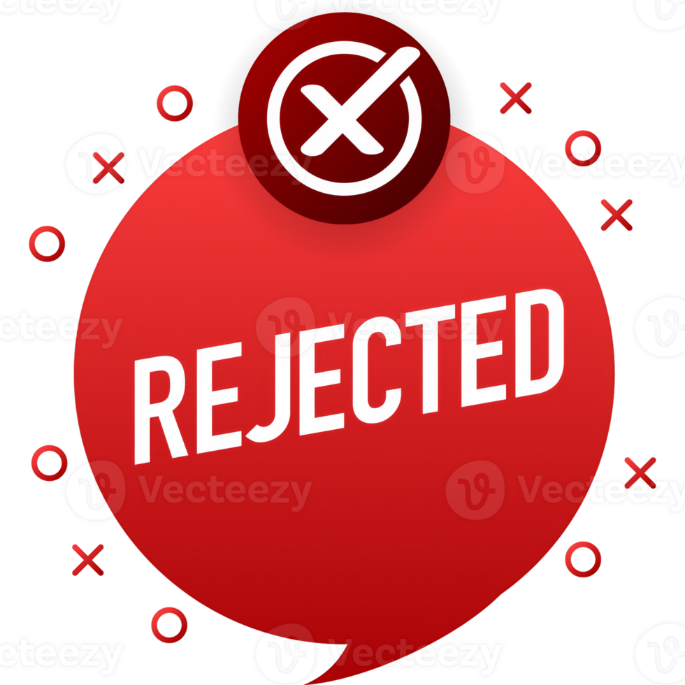 Rejected sign, great design for any purposes. Cross mark. Business concept. business png