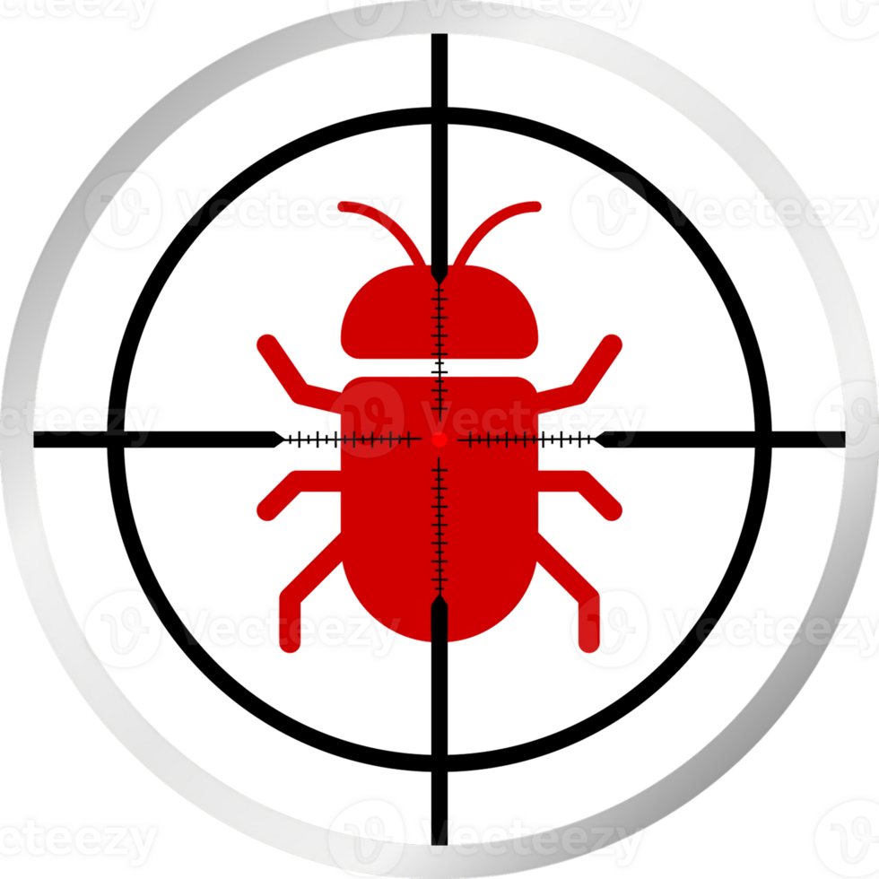Virus loupe. Searching virus. Microbe icon. Cyber secure. png