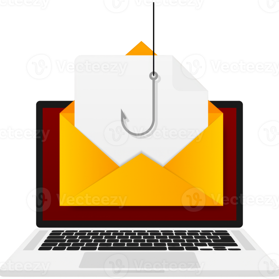 Phishing scam, hacker attack. Computer hack concept. Cyber security concept. Message icon png