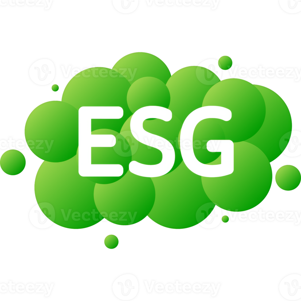 Esg environmental social governance infographic. Isometric outline concept. Ecology concept png