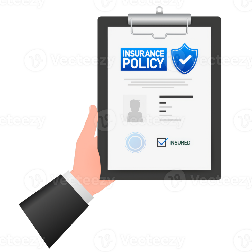 Insurance policy icon. Digital background. Isometric illustration png