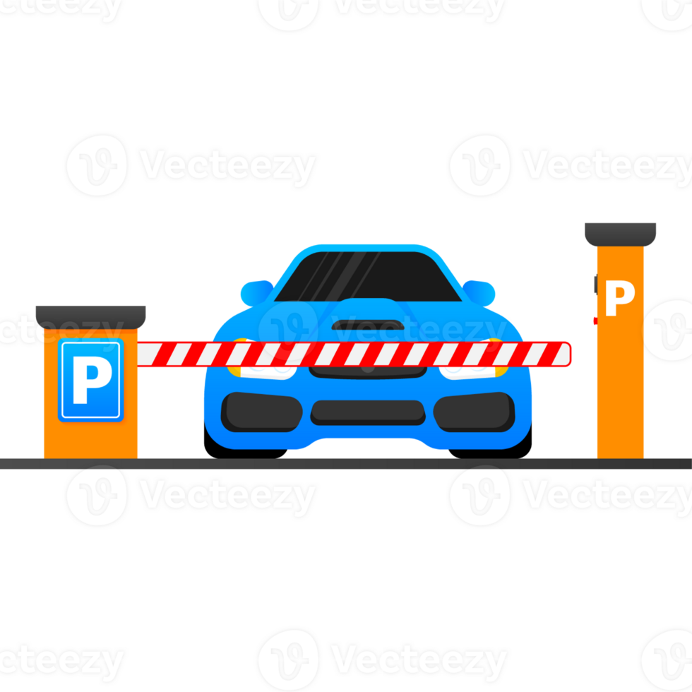 Isolated Parking zone Blue roadsign with letter P isolated on white background png