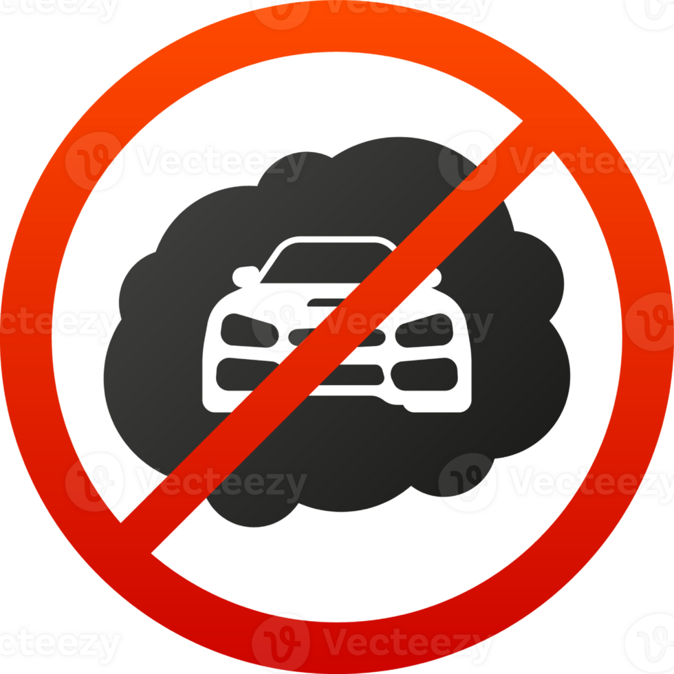 Co 2 emissions in flat style on white background. Simple illustration. flat illustration png