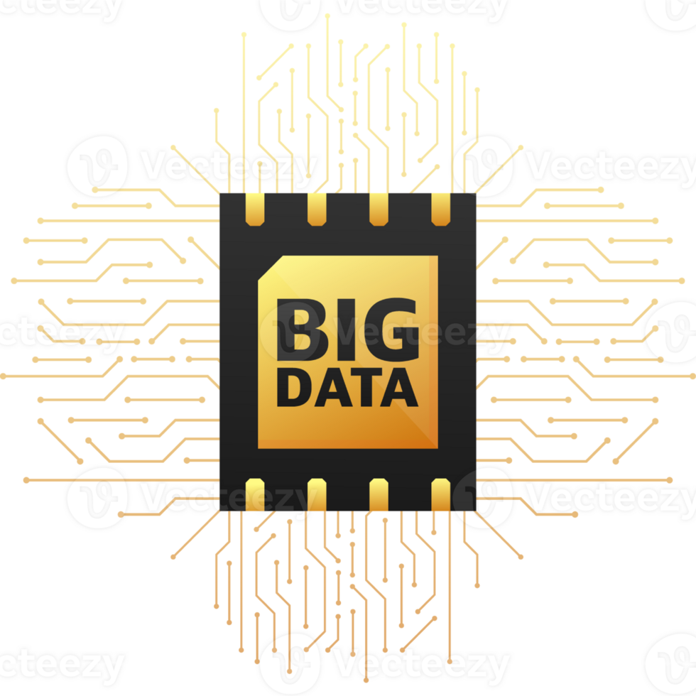 Flat infographic with big data for concept design Innovation technology. Binary code. Typography technology illustration png
