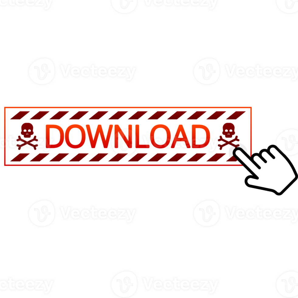 Modern red download web template on light backdrop. Creative design. Web banner template. Data storage png